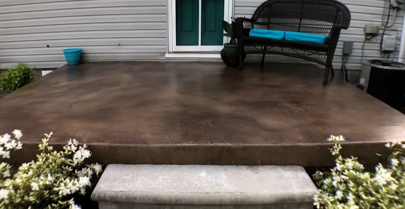 Custom concrete patio transformation in Glendora, CA